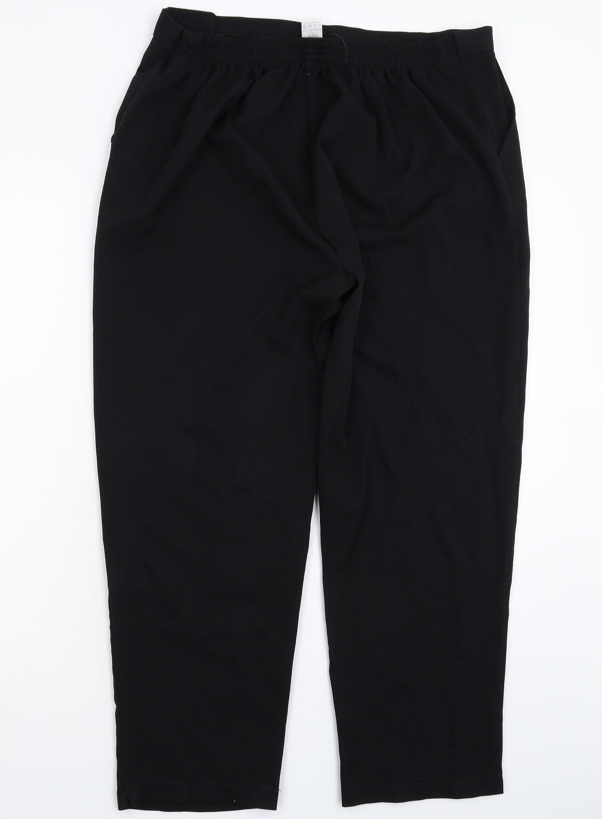 Preworn Womens Black   Trousers  Size 22 L26 in