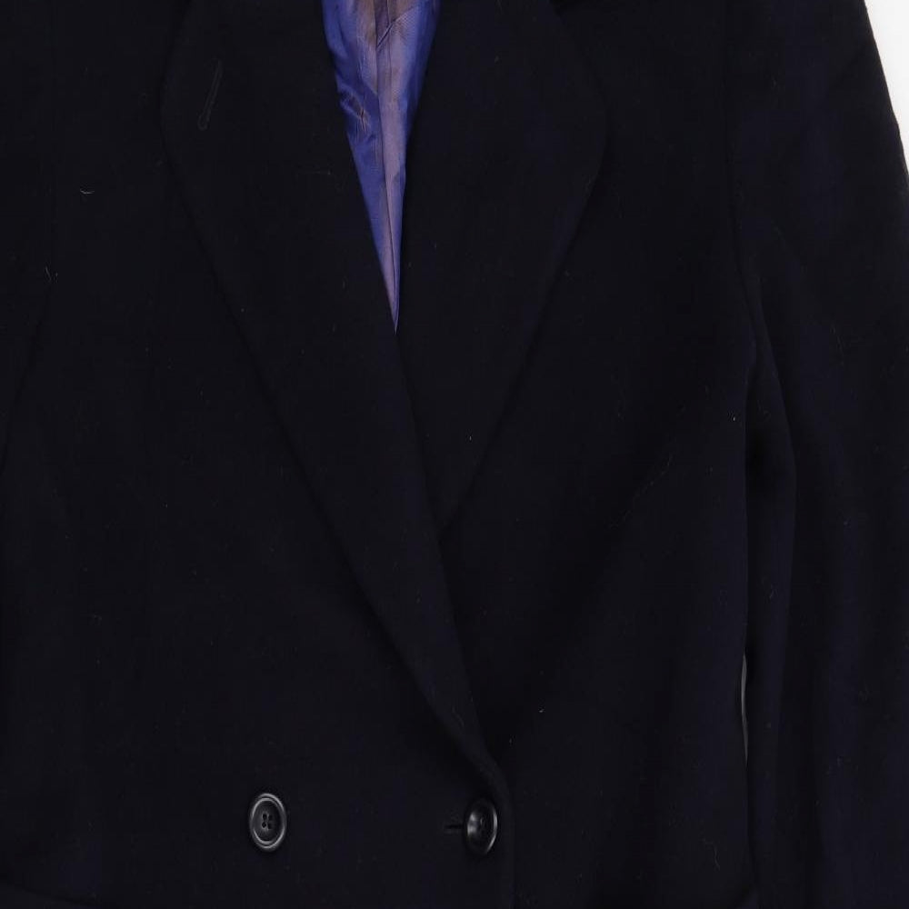 Gil Brit Womens Blue   Overcoat Coat Size 12