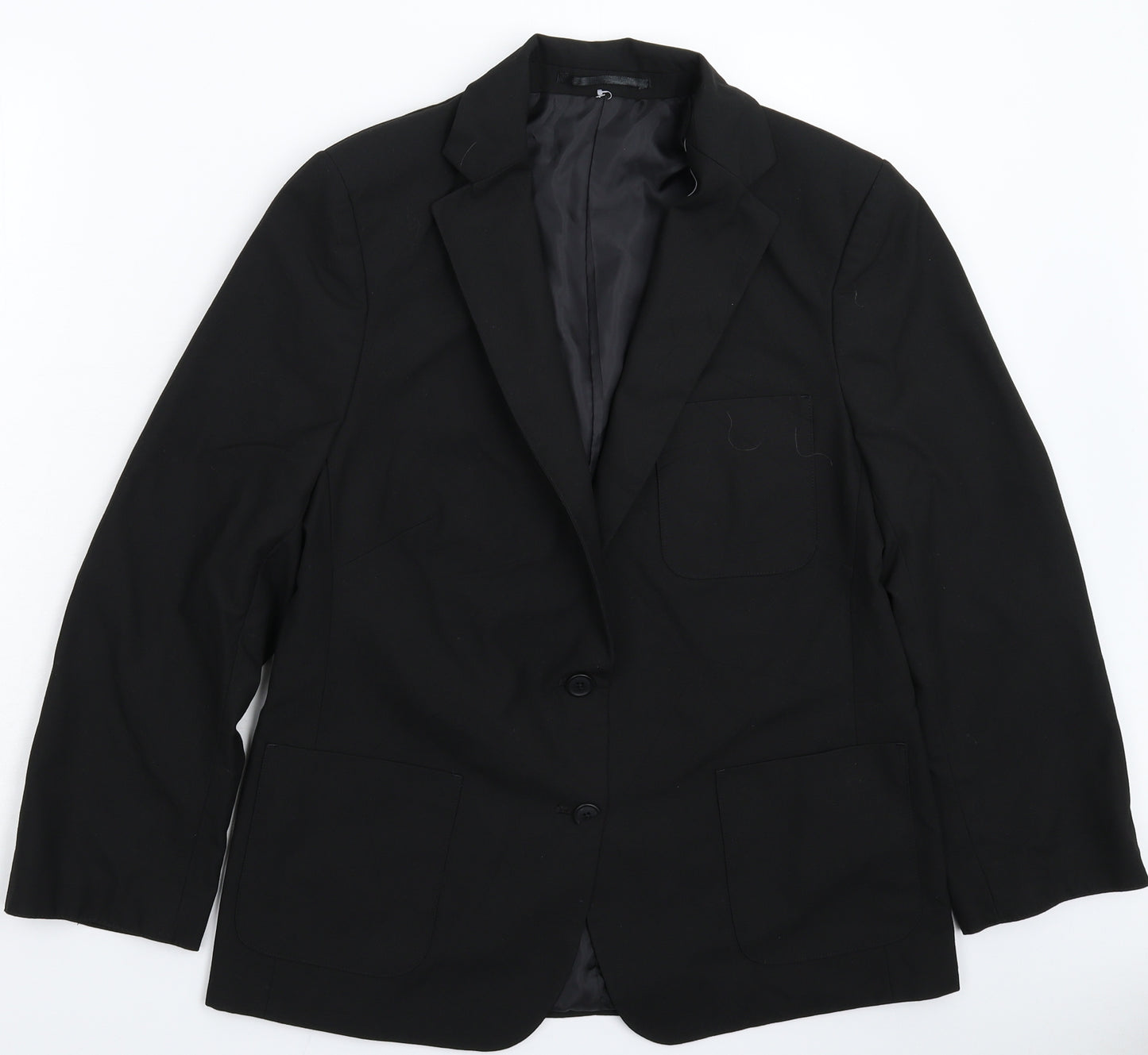 Marks and Spencer Girls Black   Jacket Blazer Size 16 Years  - Suit