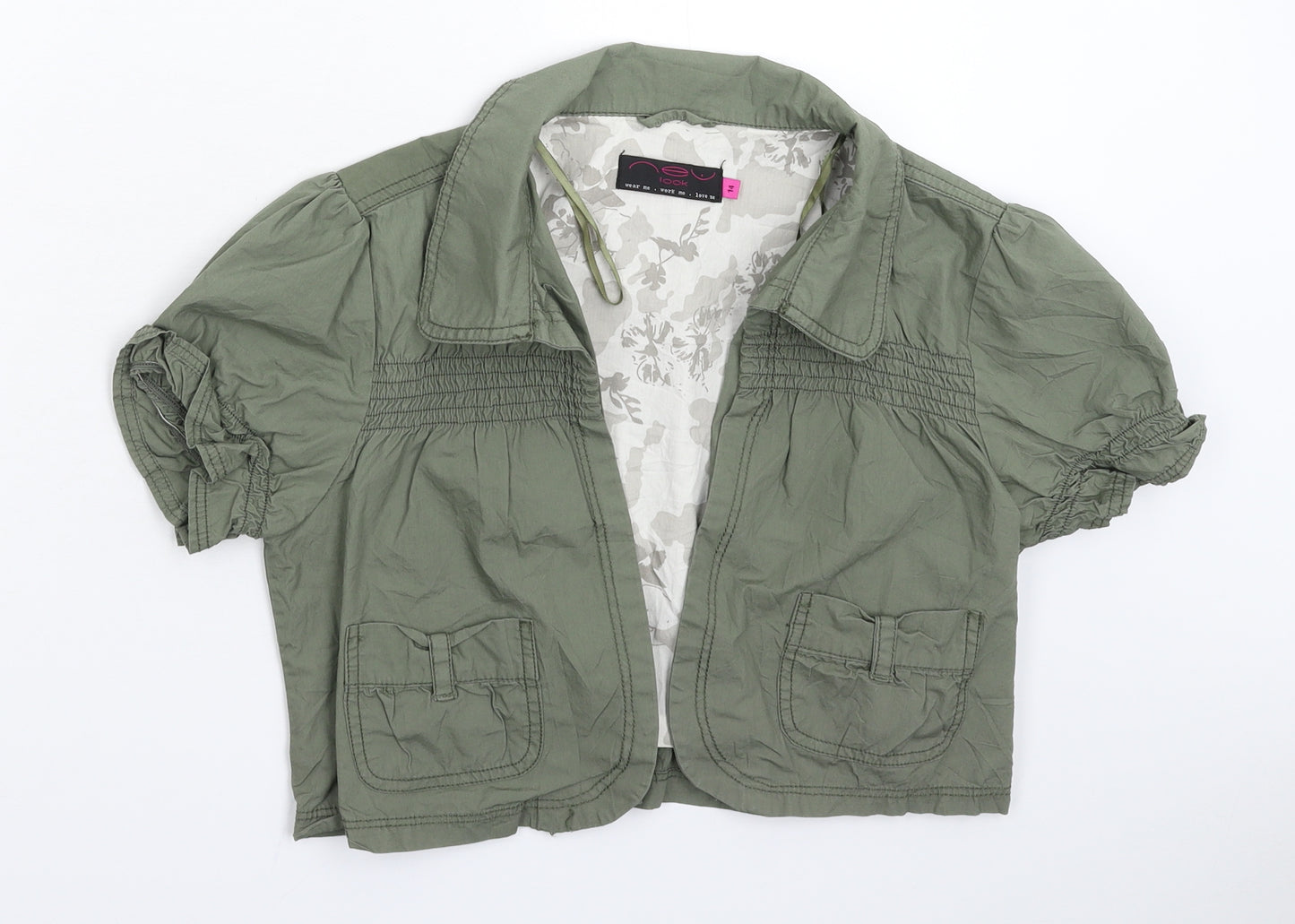 New Look Womens Green   Jacket Blazer Size 14