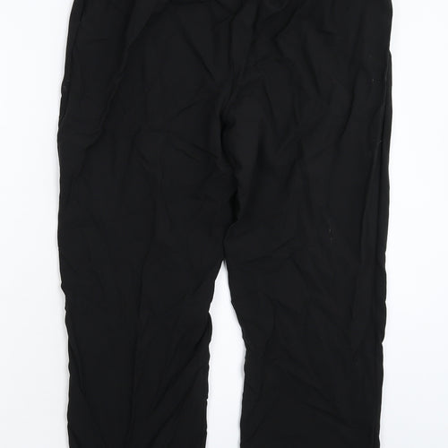 BHS Womens Black  Rayon Trousers  Size 16 L25 in
