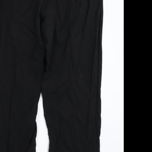 BHS Womens Black  Rayon Trousers  Size 16 L25 in