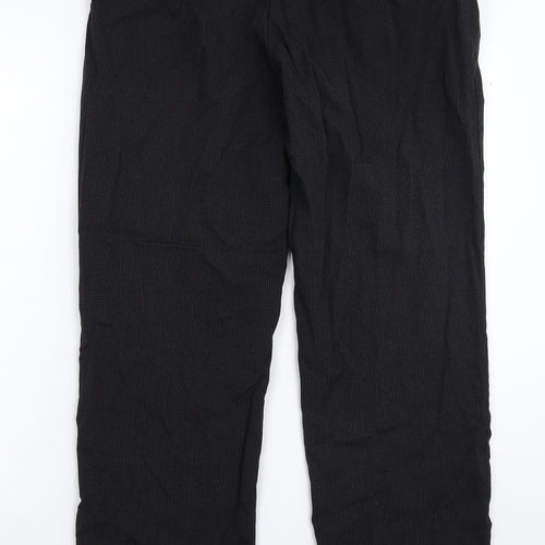 Marks and Spencer Mens Black Check  Dress Pants Trousers Size 36 L31 in