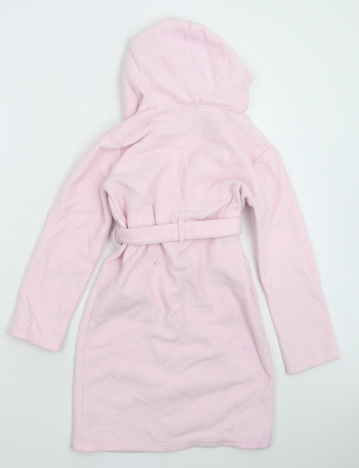 OshKosh B’gosh Girls Pink Solid Fleece Kimono Robe Size 10 Years