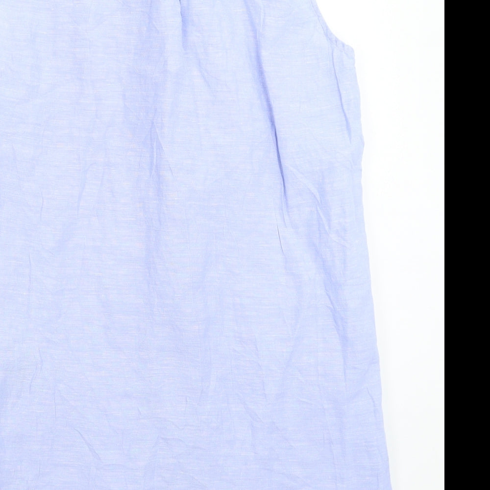 Marks and Spencer Womens Blue   Shirt Dress  Size 12