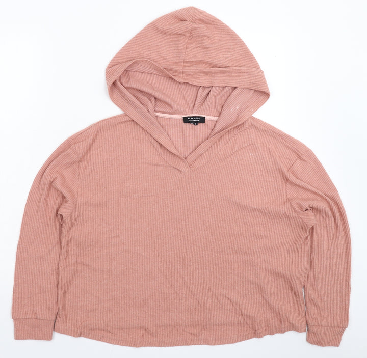 New Look Womens Beige Pullover Hoodie Size M
