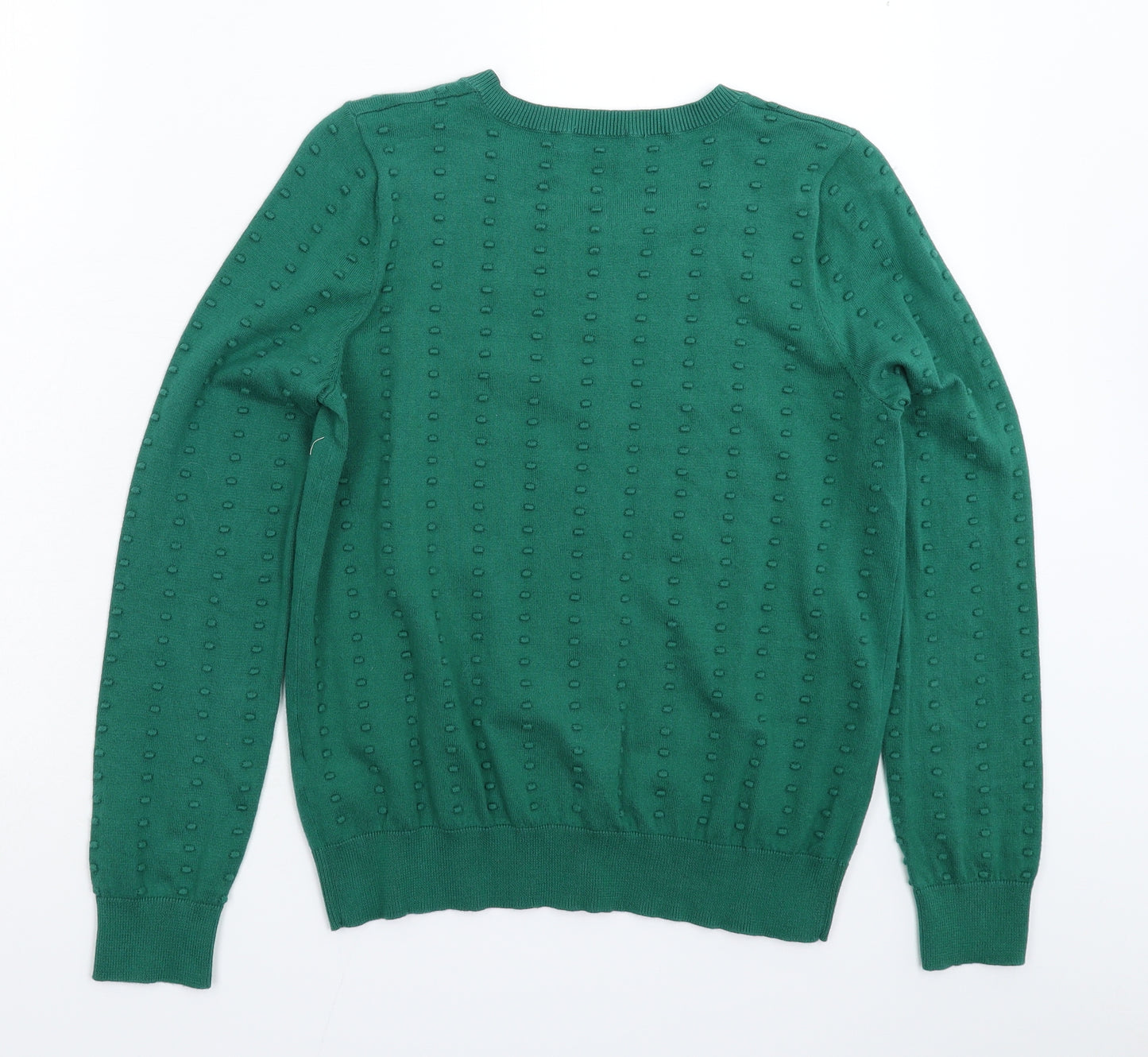 TU Womens Green  Knit Cardigan Jumper Size 12