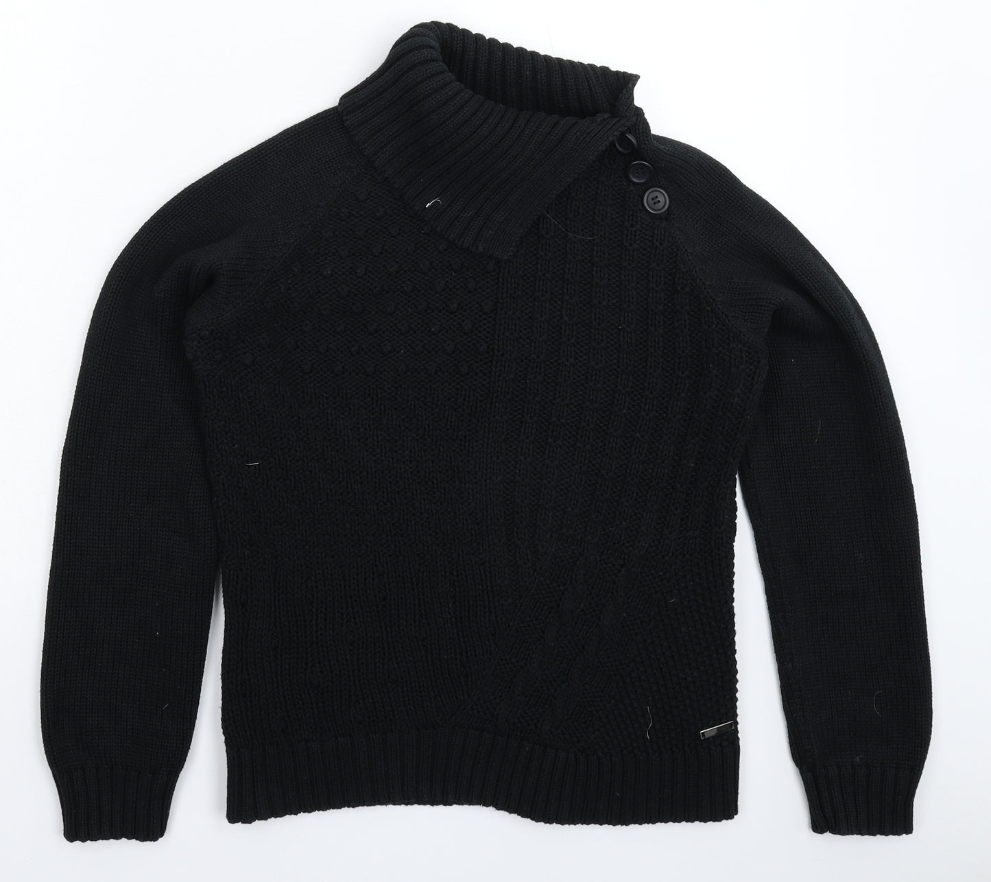 NEXT Womens Black  Knit Pullover Jumper Size 18