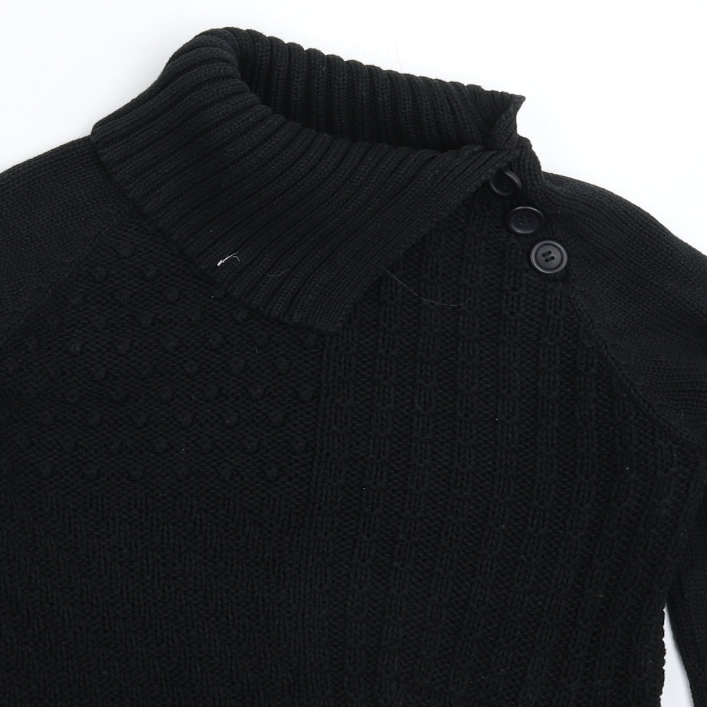 NEXT Womens Black  Knit Pullover Jumper Size 18