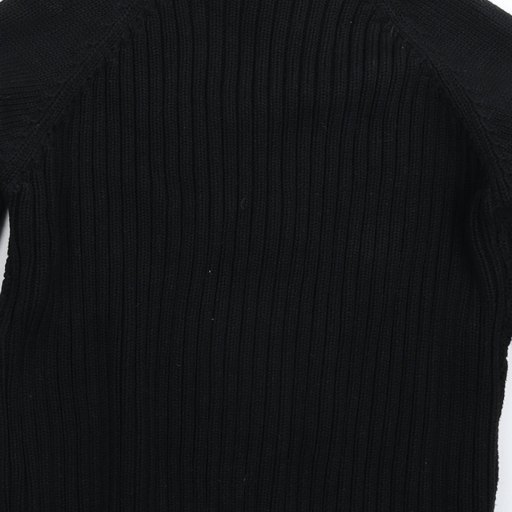 NEXT Womens Black  Knit Pullover Jumper Size 18