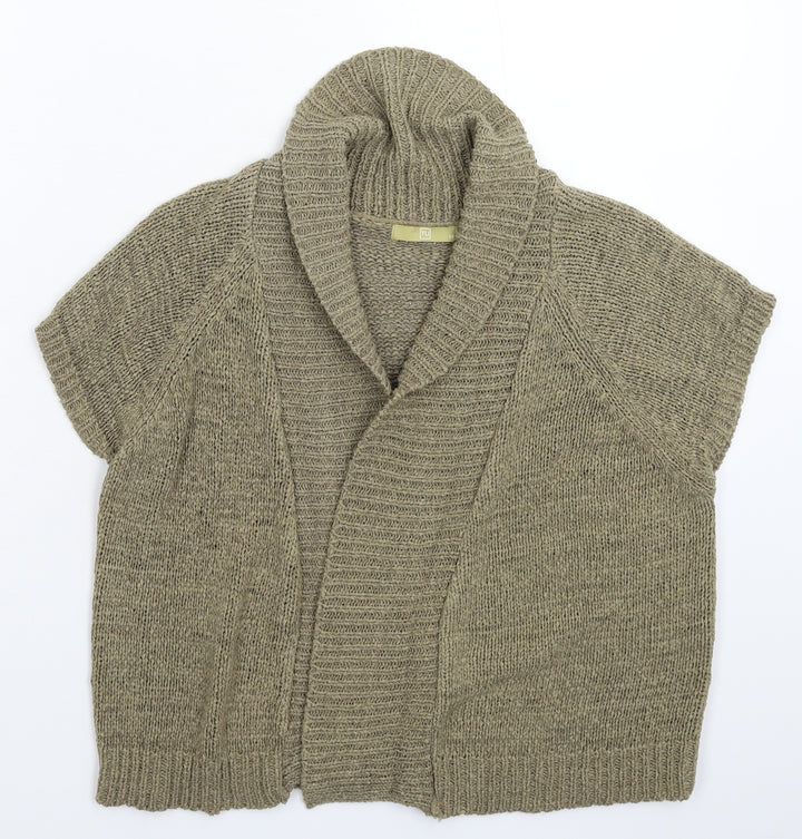 TU Womens Grey  Knit Cardigan Jumper Size 14