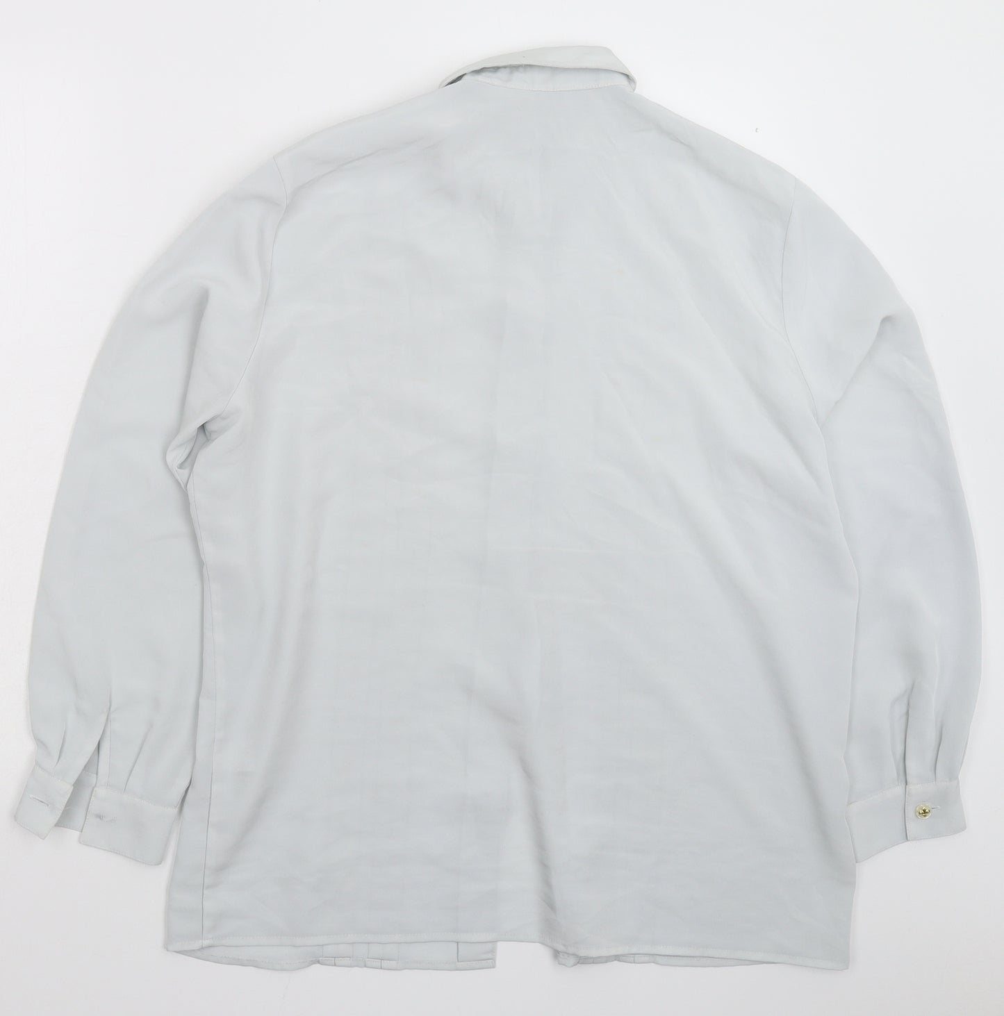 Preworn Womens Grey   Basic Button-Up Size 2XL