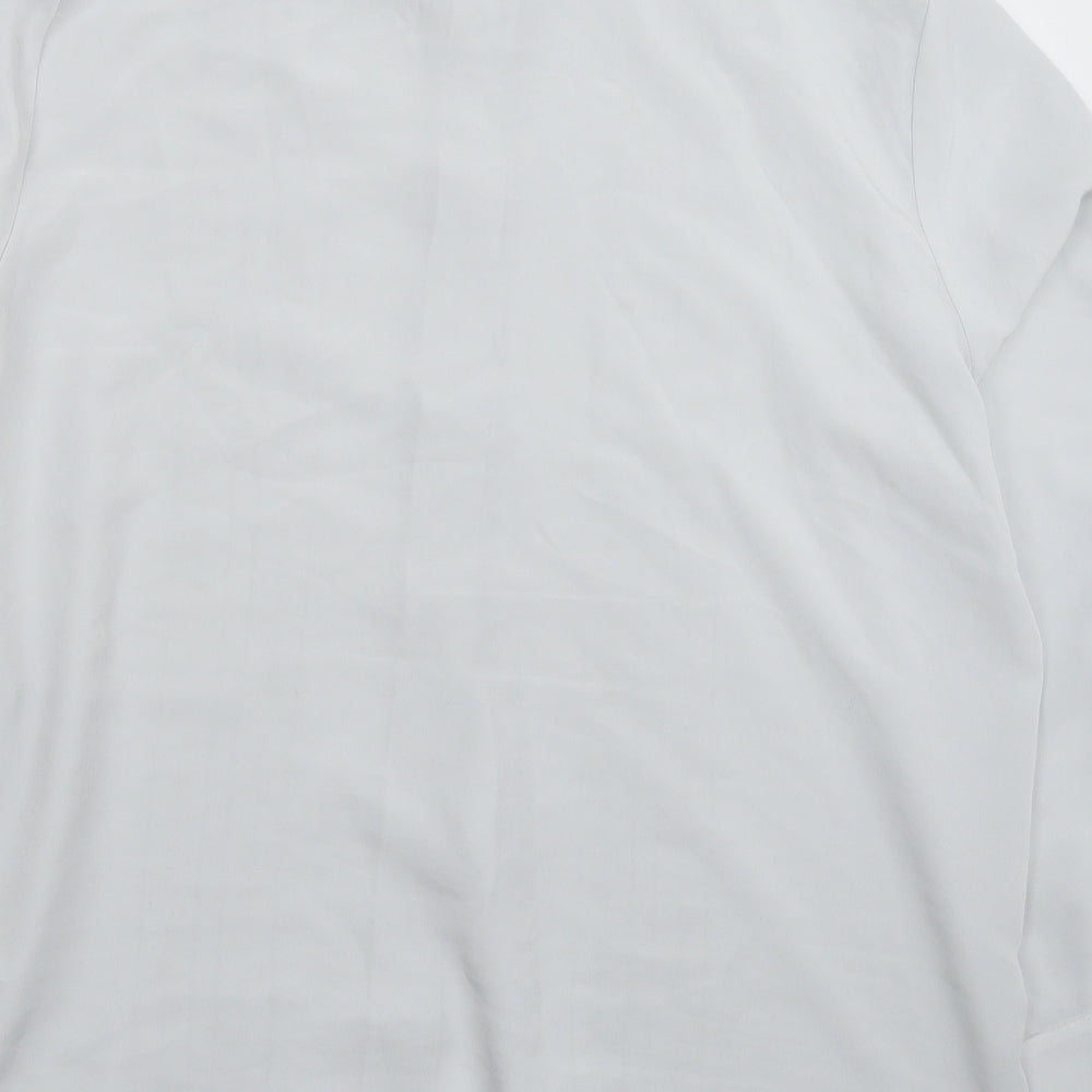 Preworn Womens Grey   Basic Button-Up Size 2XL