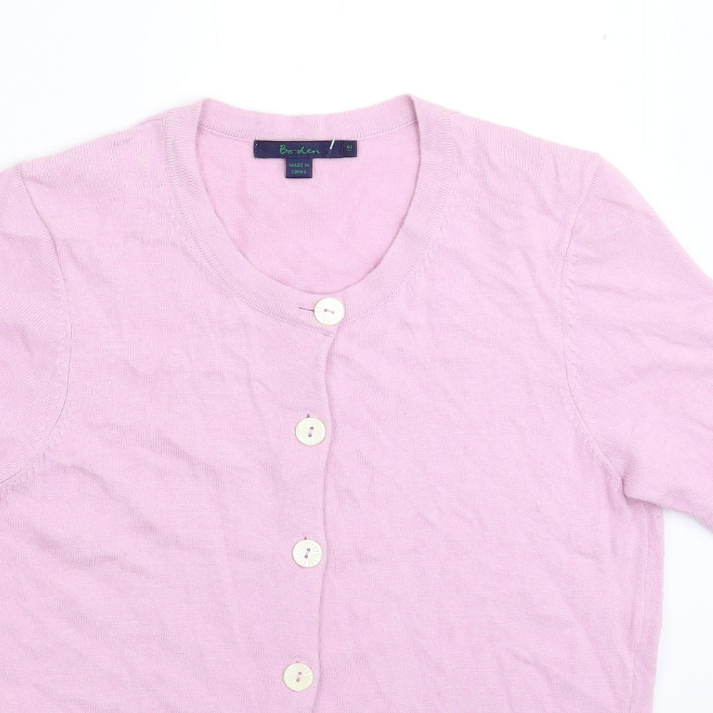 Boden Womens Pink  Knit Cardigan Jumper Size 12