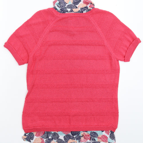 Per Una Womens Pink  Knit Pullover Jumper Size 12