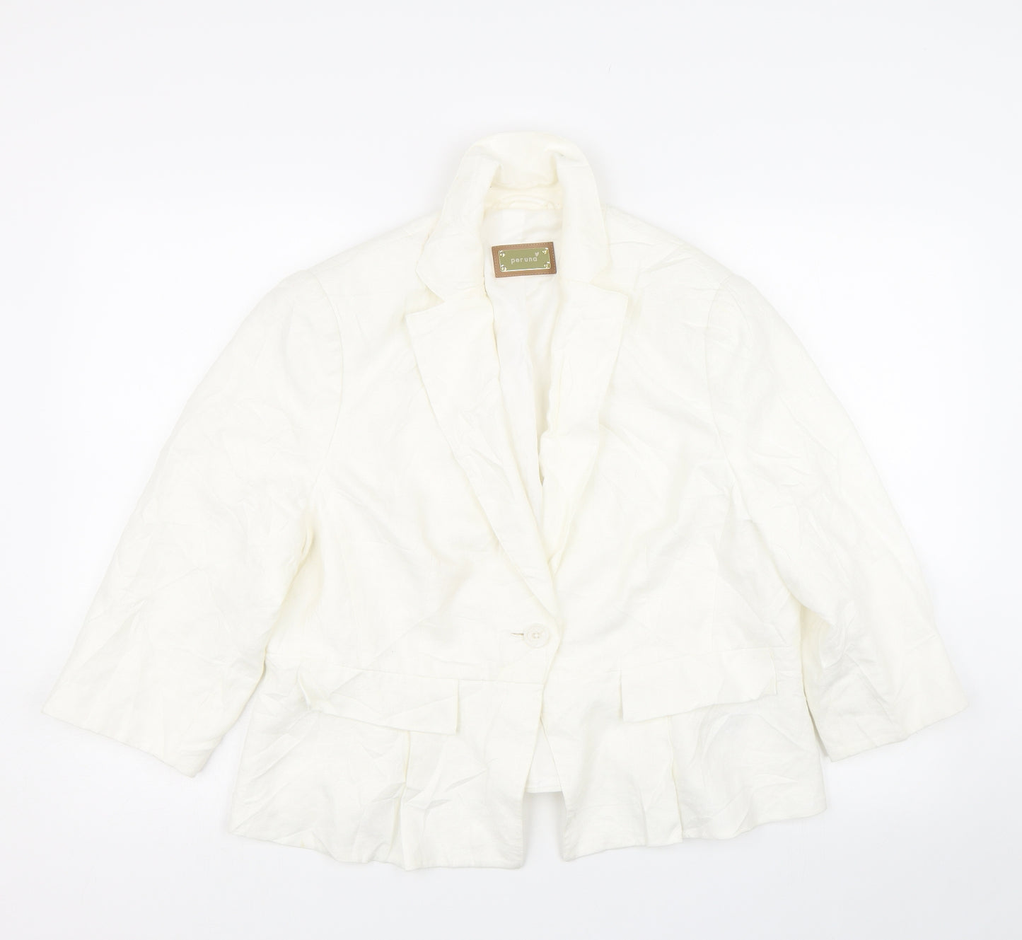 M&S Womens White   Jacket Blazer Size 18