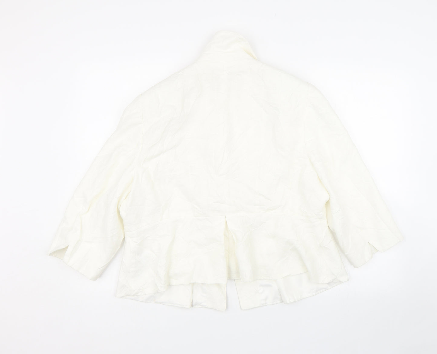 M&S Womens White   Jacket Blazer Size 18