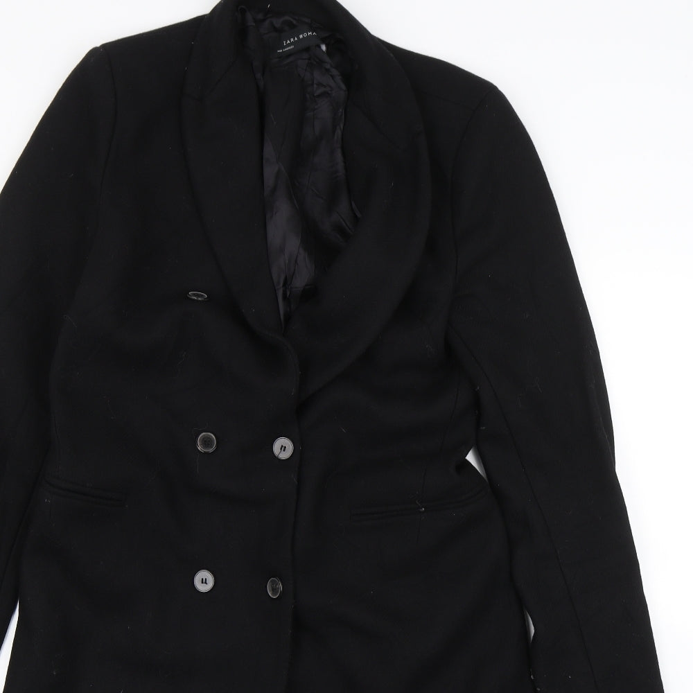 Zara Womens Black   Trench Coat Coat Size M