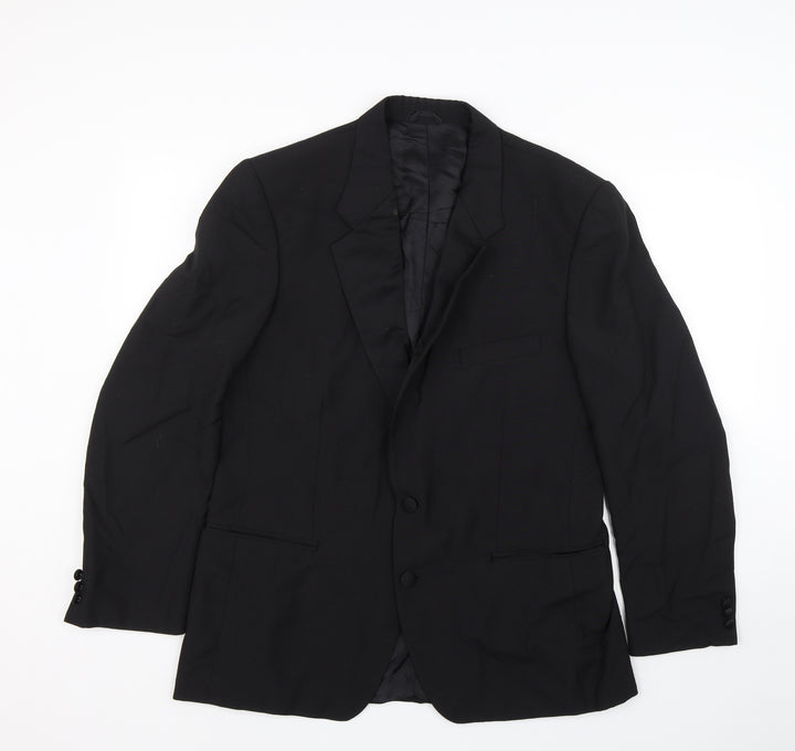 Ascot & Taylor Mens Black Jacket Suit Size 42