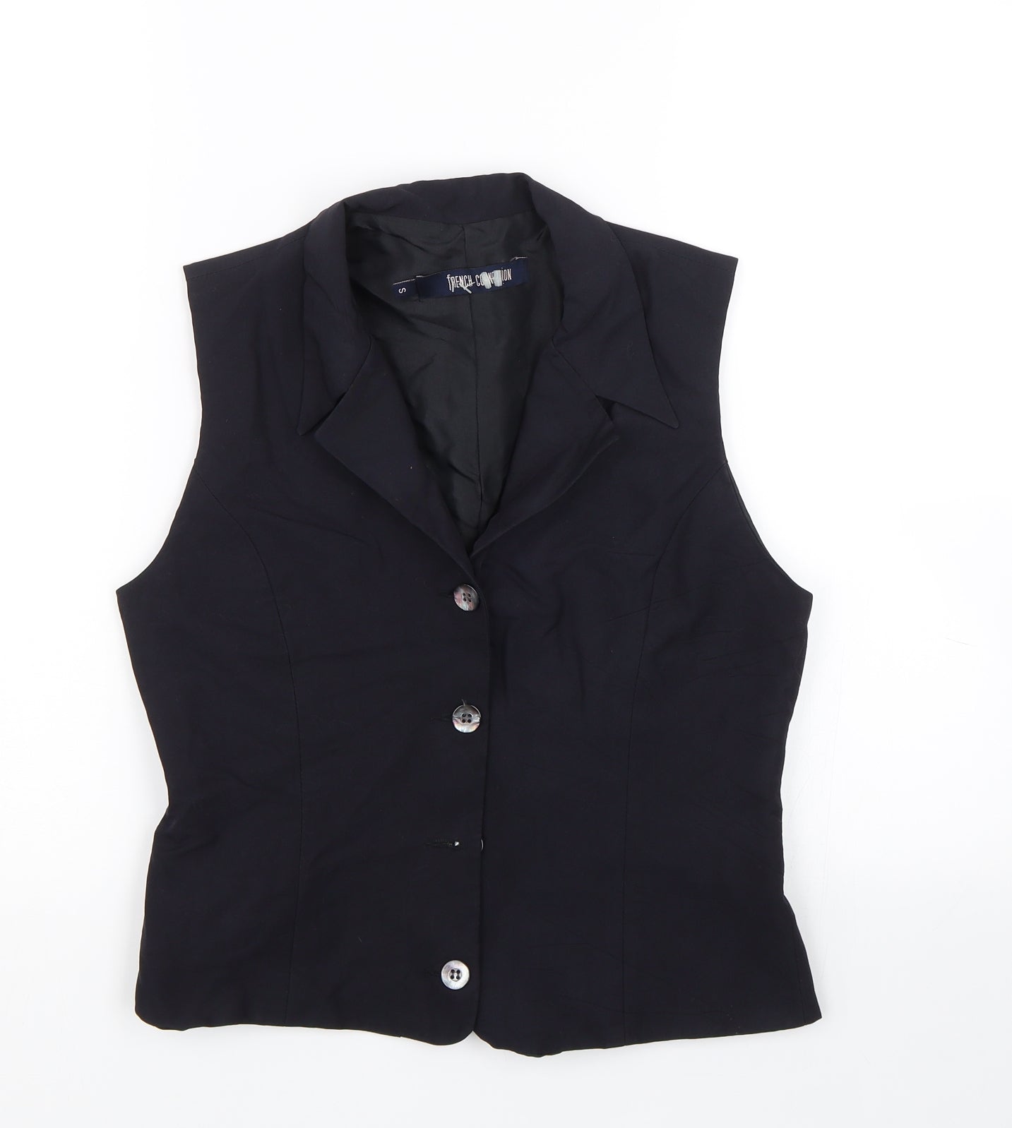 French Connection Womens Black   Jacket Suit Waistcoat Size S