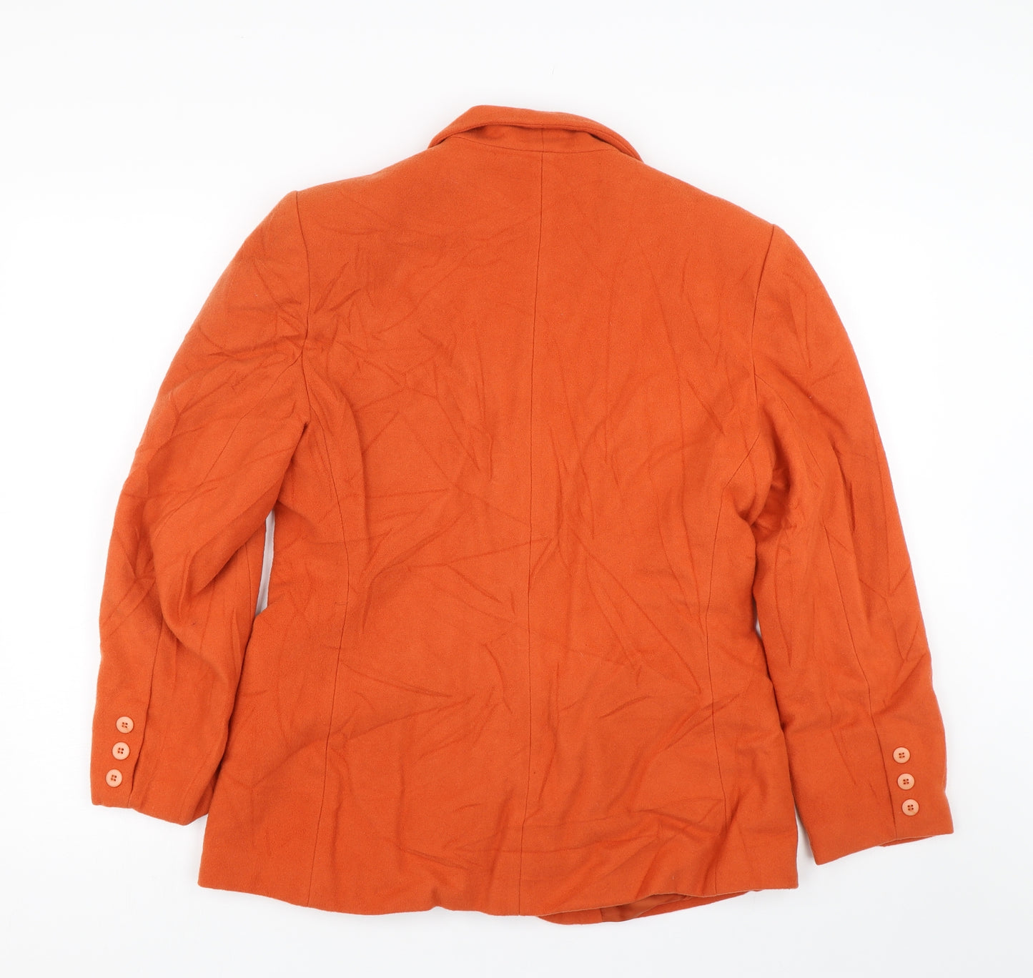 Preworn Womens Orange   Overcoat Coat Size 12