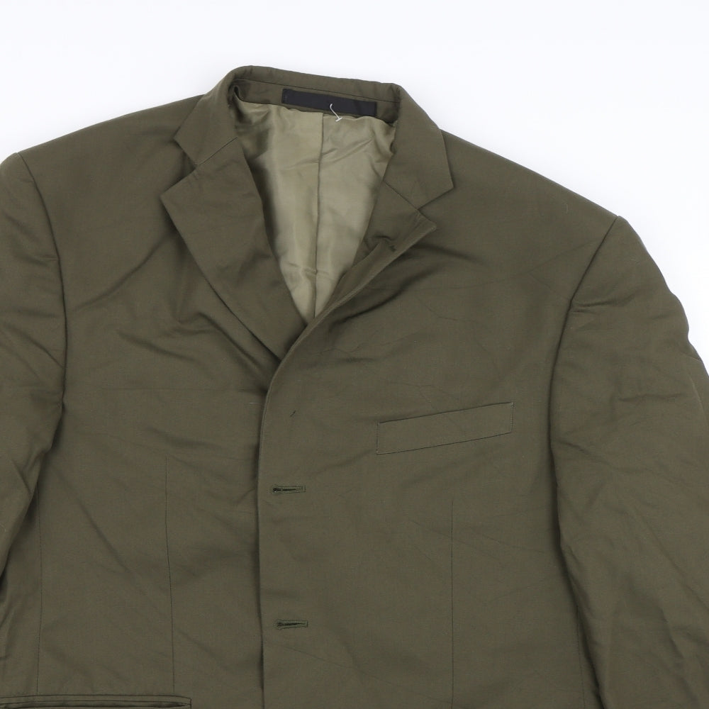 St Michael Mens Green   Jacket Suit Size 42