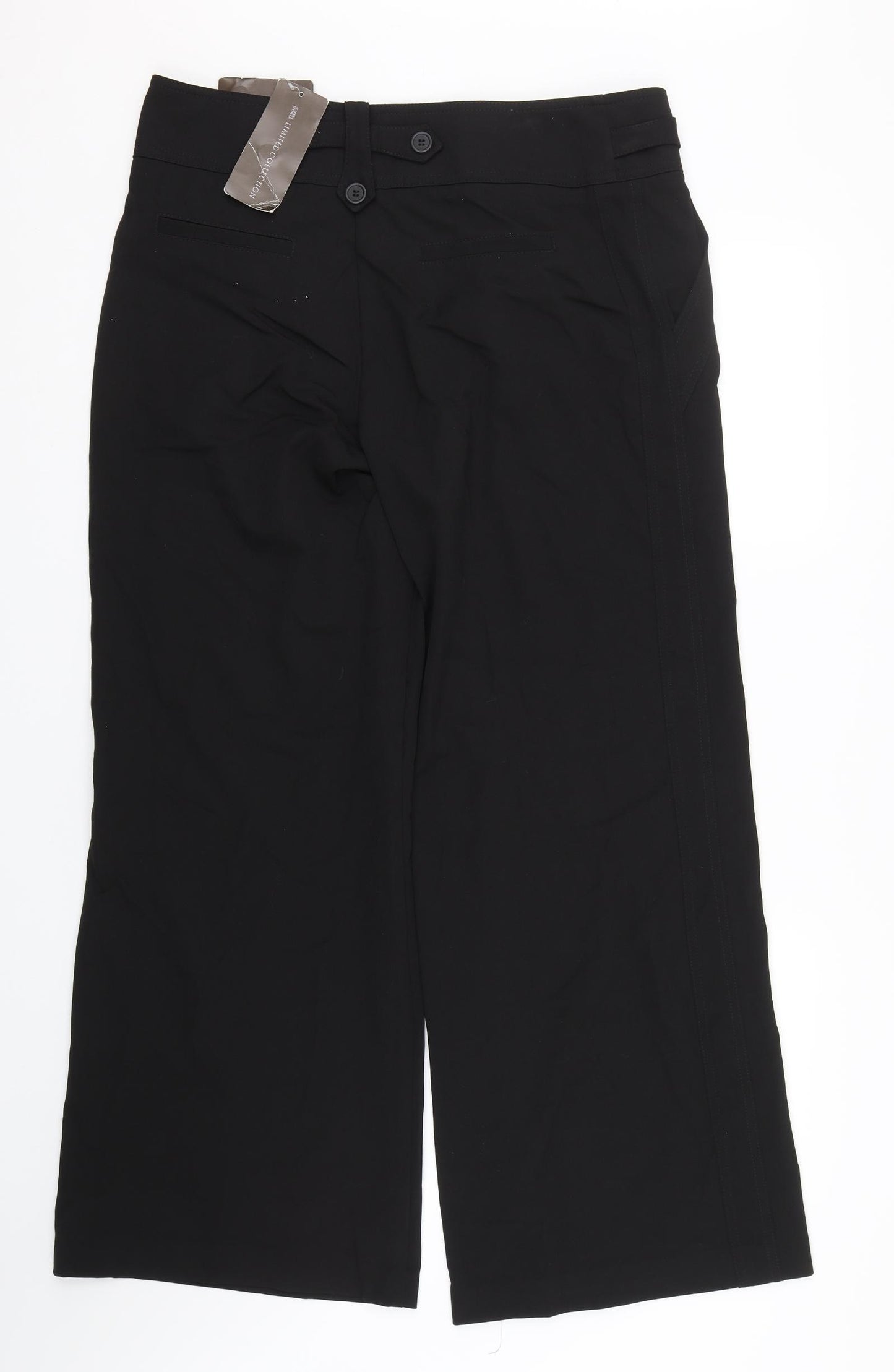 M&S Womens Black   Trousers  Size 14 L29 in