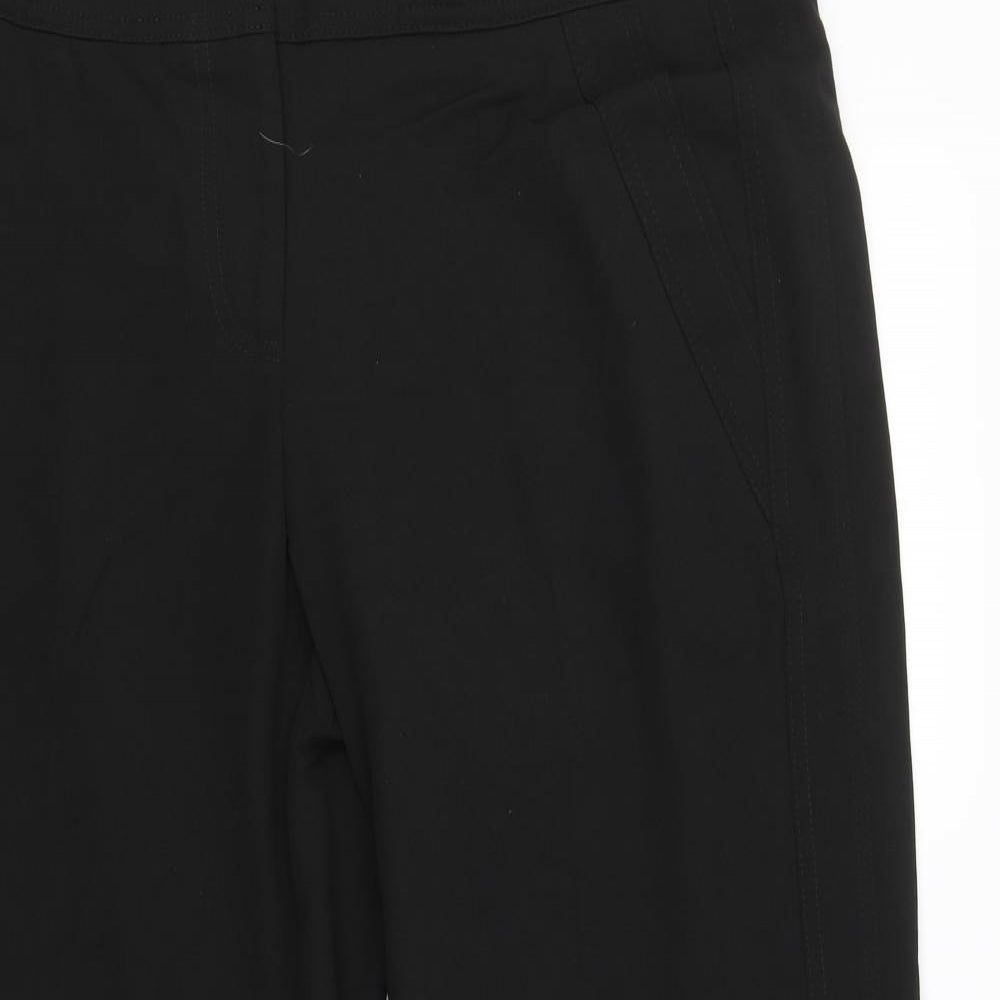 M&S Womens Black   Trousers  Size 14 L29 in