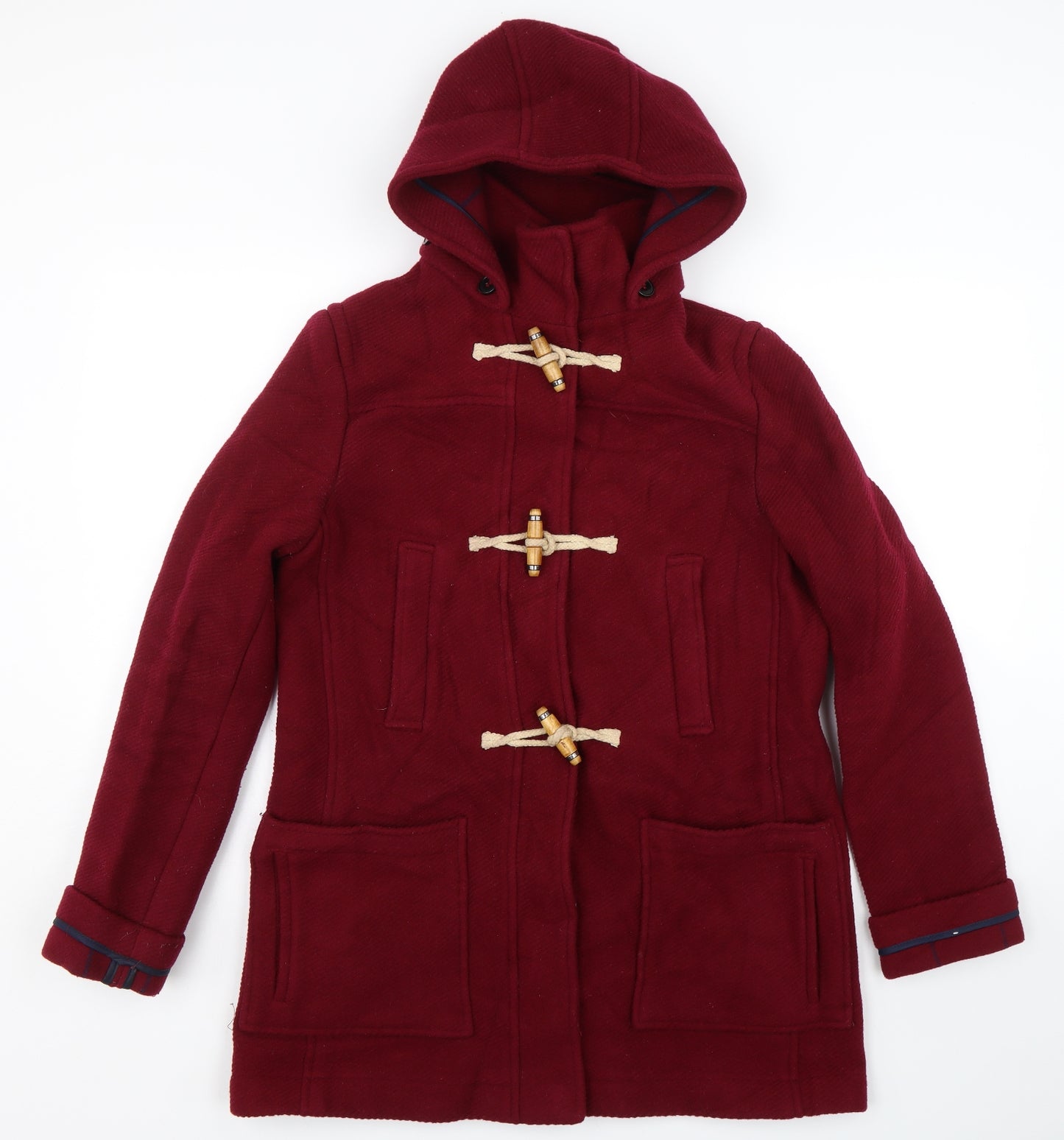 Topshop Womens Red   Overcoat Coat Size 10