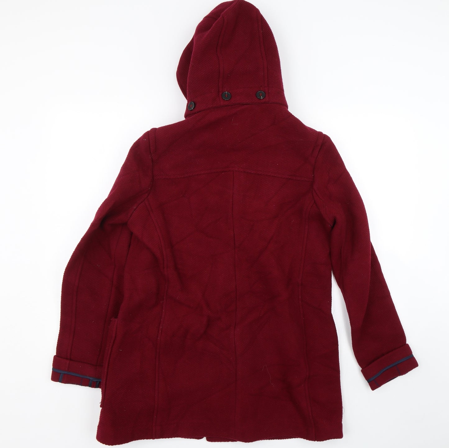 Topshop Womens Red   Overcoat Coat Size 10