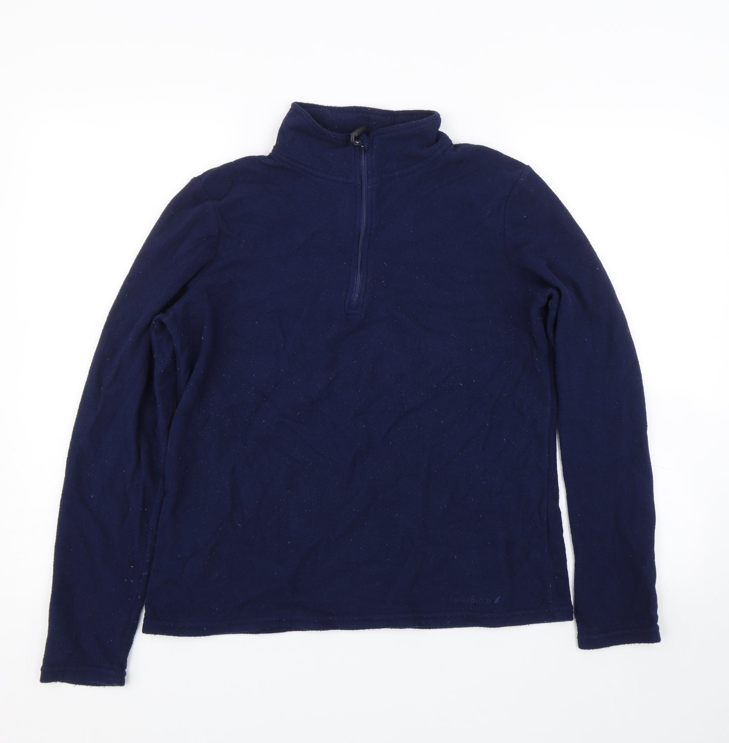 Peter Storm Womens Blue  Fleece Pullover Sweatshirt Size 12