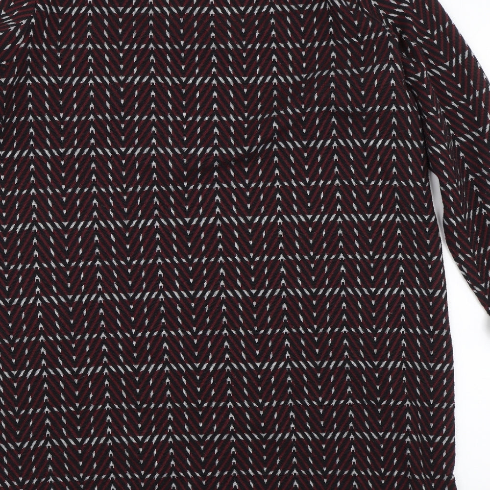 M&S Womens Red Herringbone  Jumper Dress  Size 18