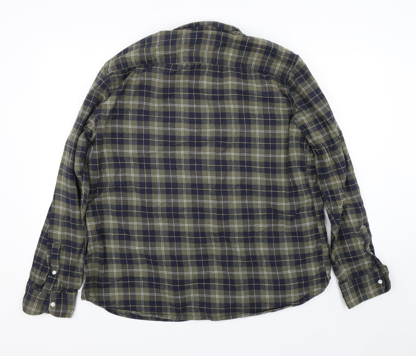 F&F Mens Green Check   Button-Up Size XL