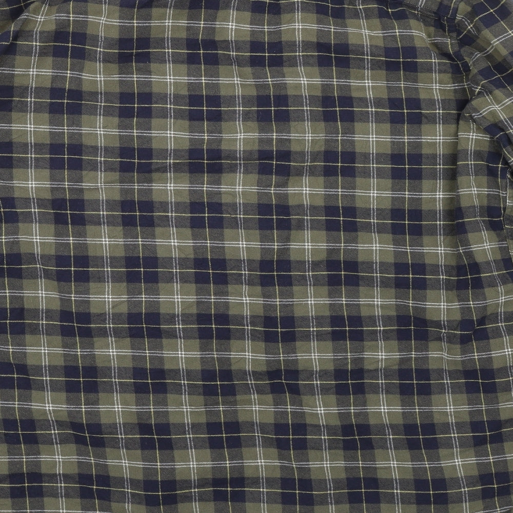 F&F Mens Green Check   Button-Up Size XL
