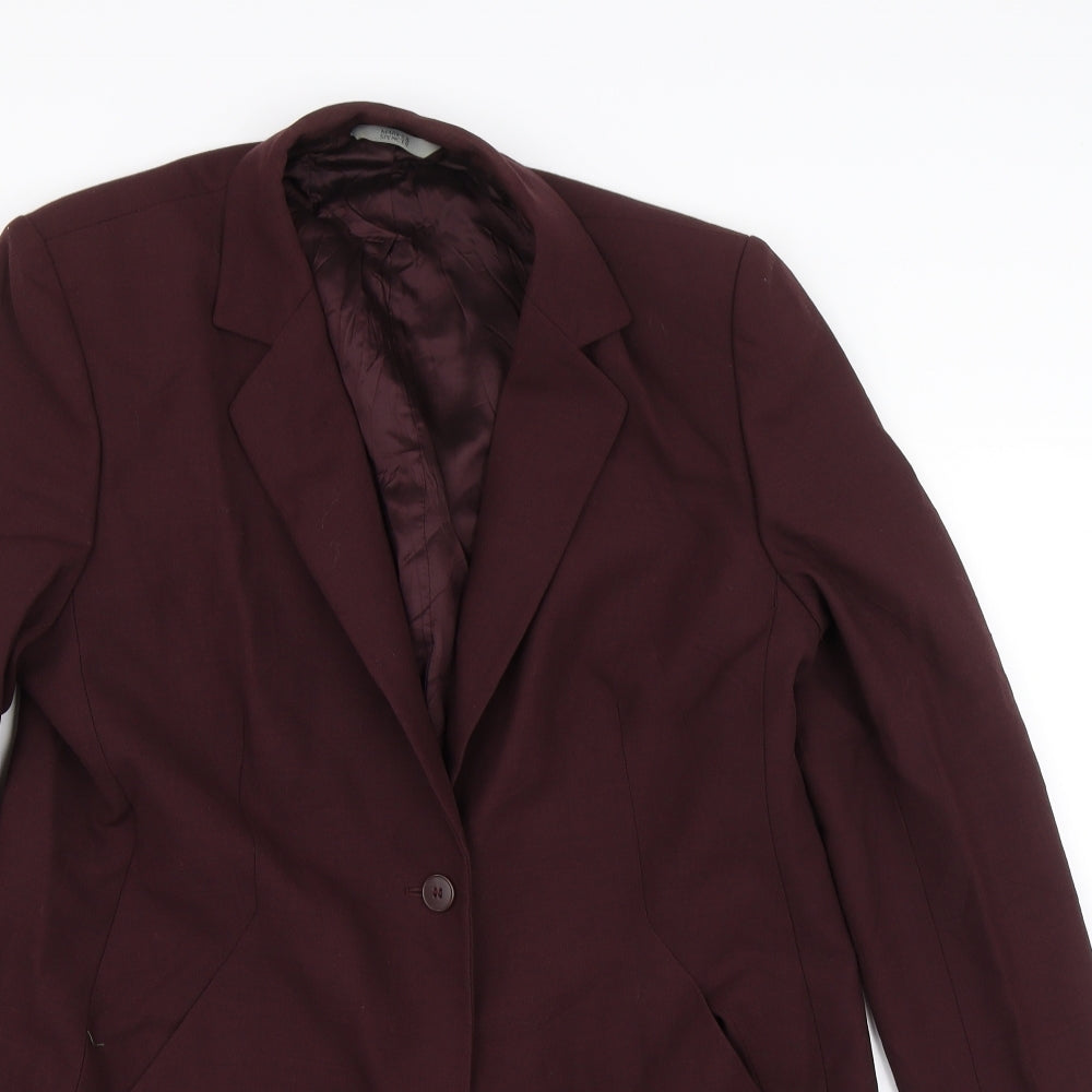 M&S Womens Purple   Trench Coat Coat Size 14