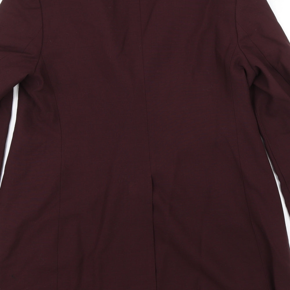 M&S Womens Purple   Trench Coat Coat Size 14
