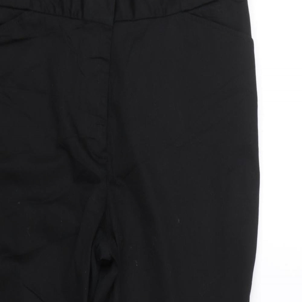 Autograph Womens Black   Cropped Trousers Size 18 L21.5 in