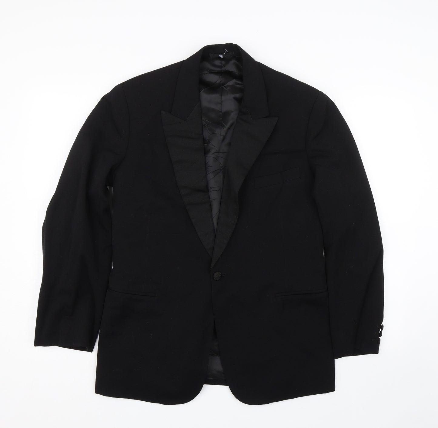 Wai Lam Mens Black   Tuxedo Suit Size 36