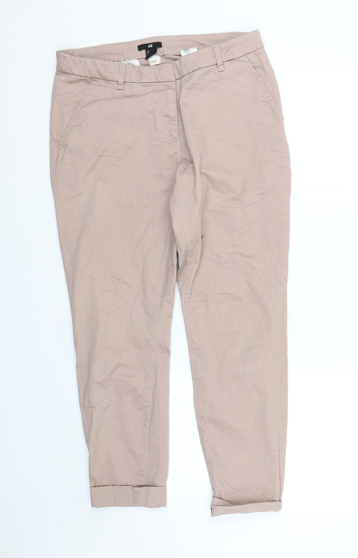 H&M Womens Pink   Trousers  Size 10 L26 in