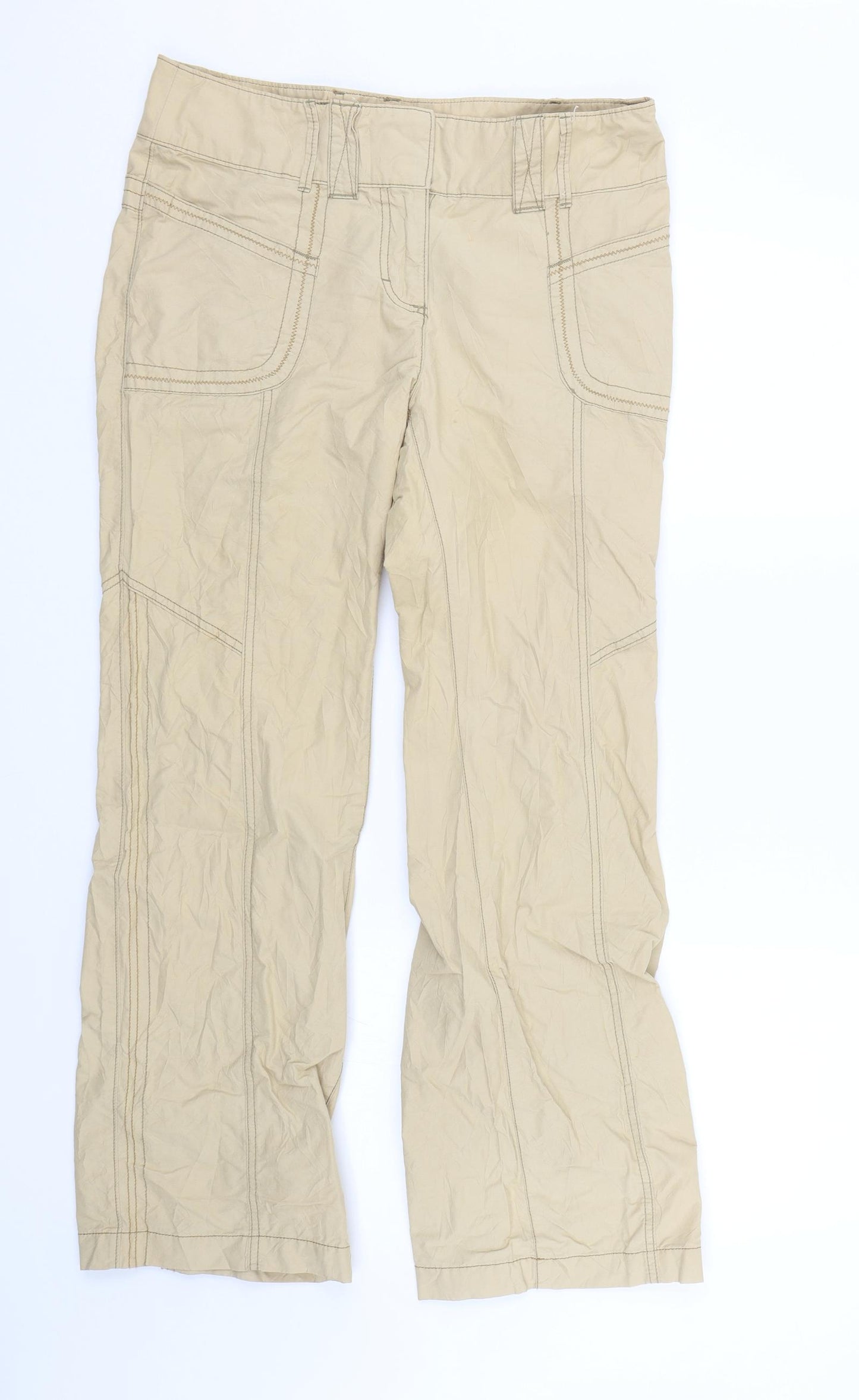 NEXT Womens Beige   Trousers  Size 10 L27 in