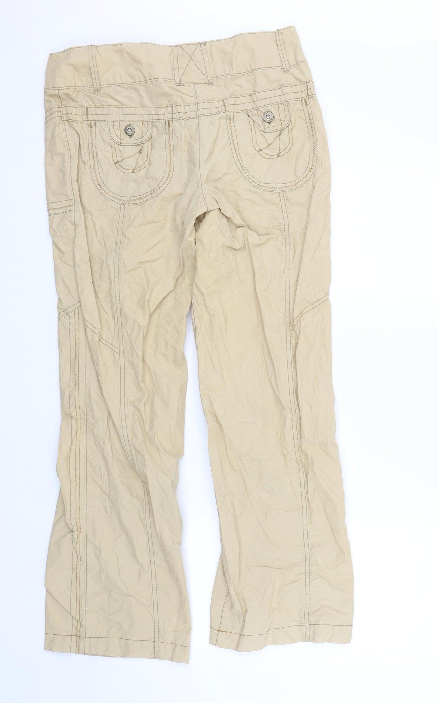 NEXT Womens Beige   Trousers  Size 10 L27 in