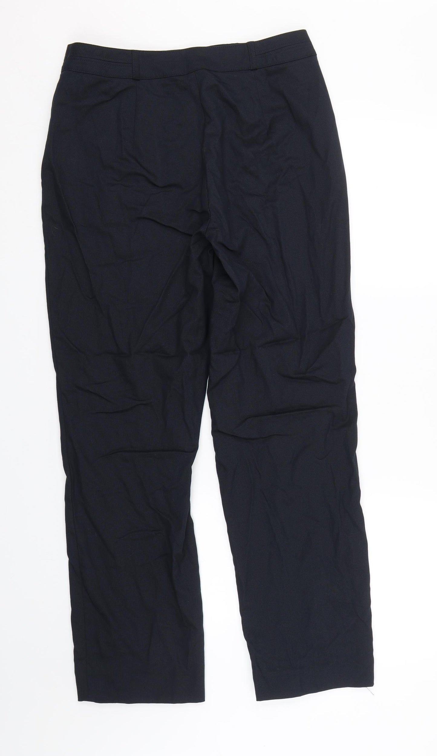 Gerry Weber Womens Blue Striped  Trousers  Size 12 L28 in