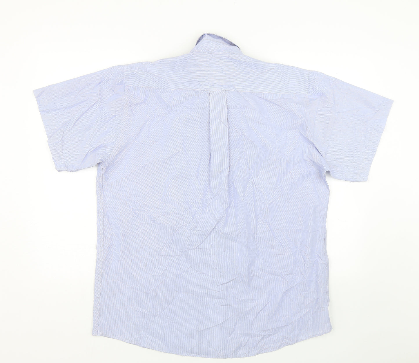 Taylor & Wright Mens Blue Striped   Dress Shirt Size 15.5