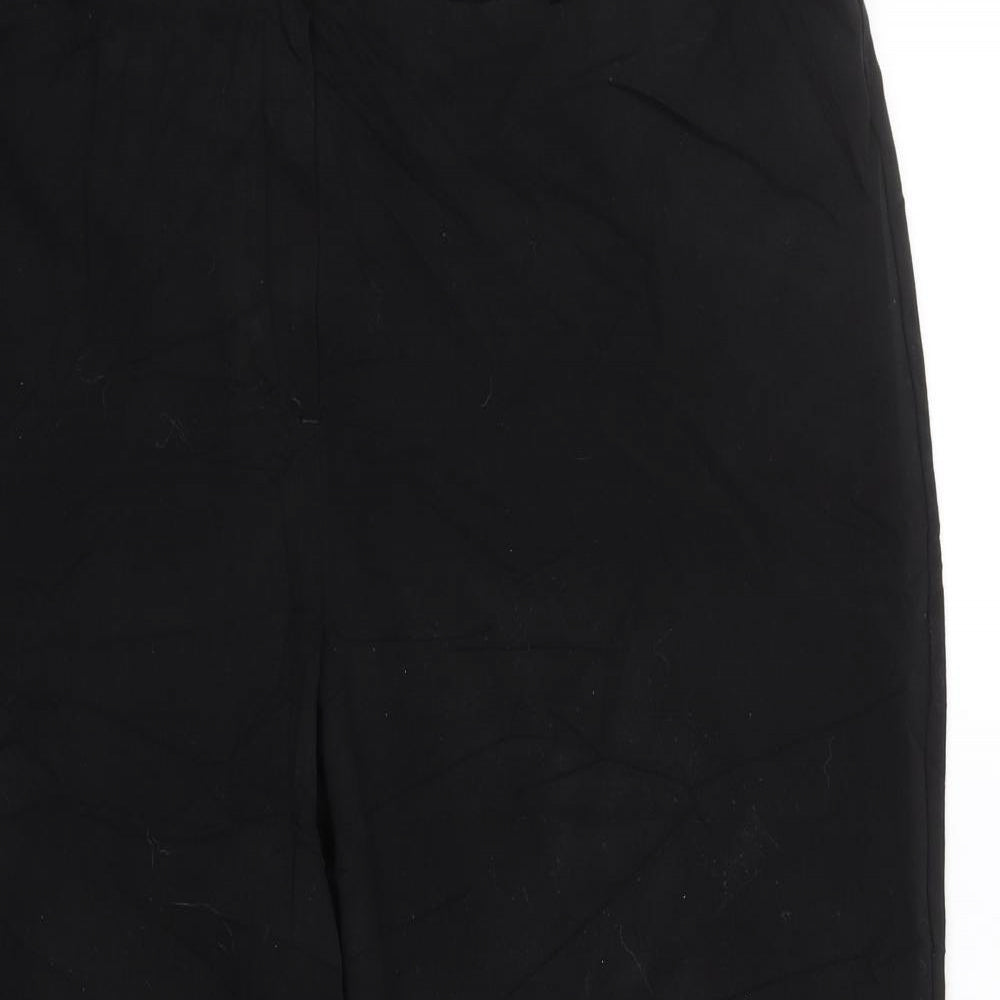 Simplybe Womens Black   Cropped Trousers Size 20 L22.5 in