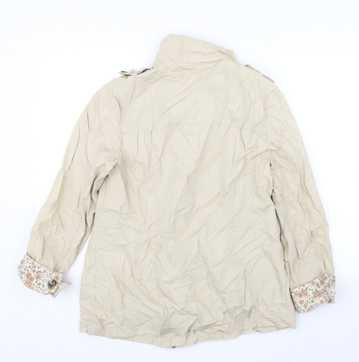 M&S Womens Beige   Jacket Coat Size 12