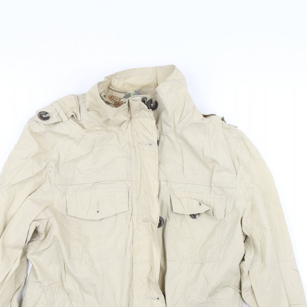 M&S Womens Beige   Jacket Coat Size 12