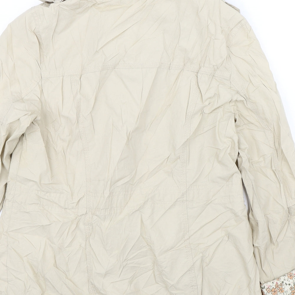 M&S Womens Beige   Jacket Coat Size 12