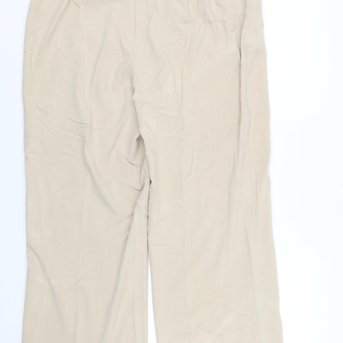 Glamorosa Womens Beige   Trousers  Size 18 L25 in