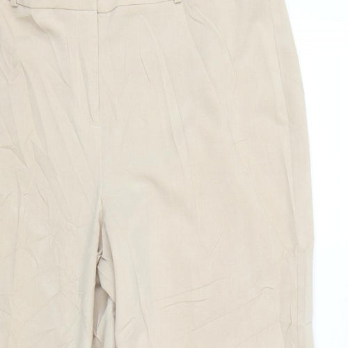 Glamorosa Womens Beige   Trousers  Size 18 L25 in