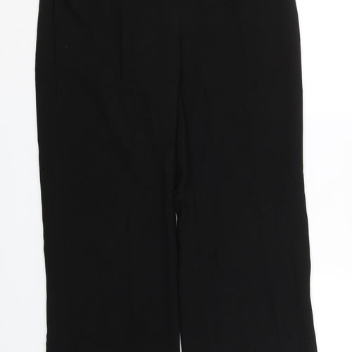 M&S Womens Black   Trousers  Size 14 L28.5 in